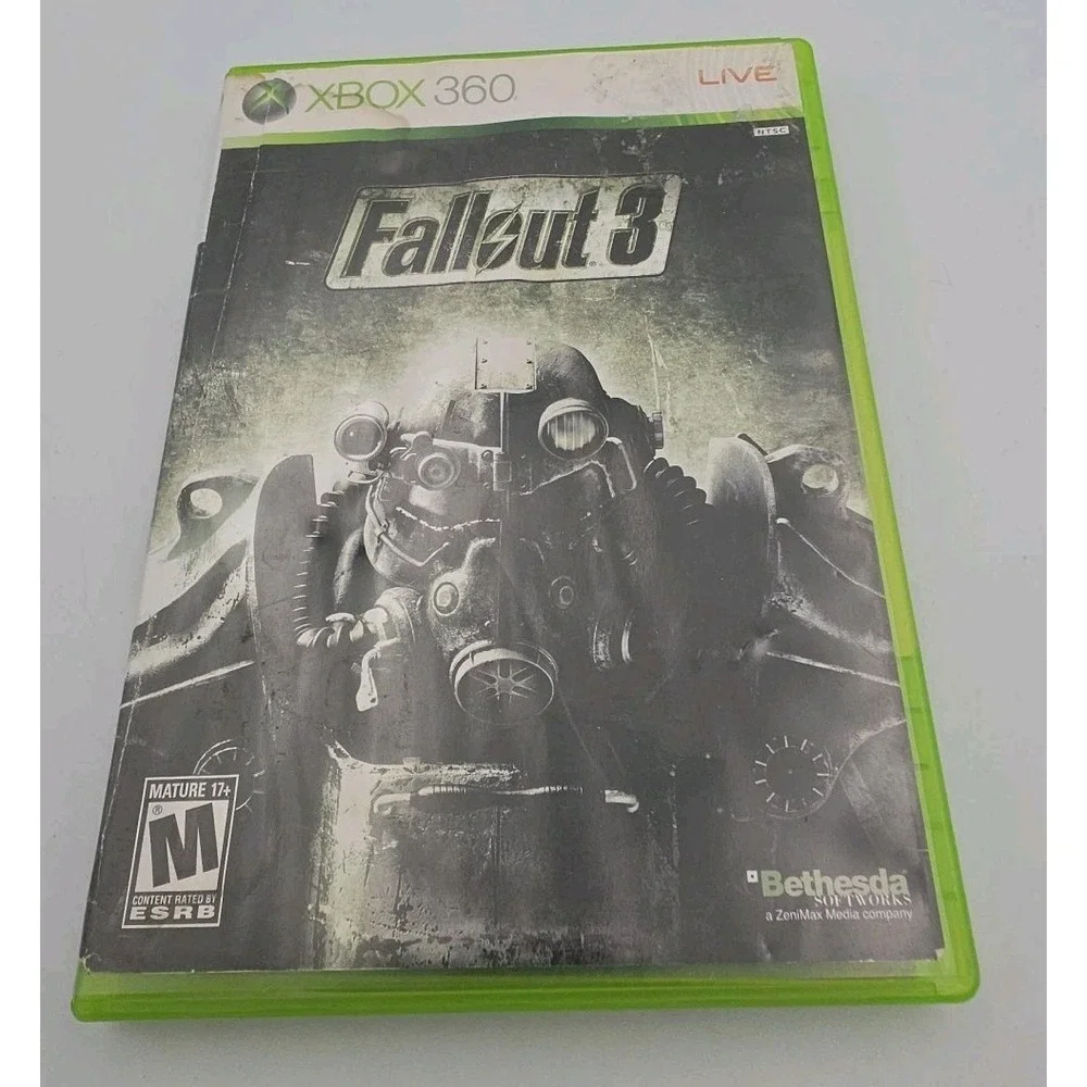 Fallout 3 Microsoft Xbox 360 Bethesda Action RPG Video Game CIB Tested